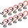 Sport-Thieme Fitness-Tube-Set Rot 1,47 m