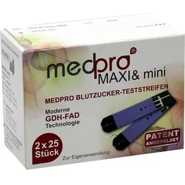 Imaco GmbH Medpro Maxi & Mini Blutzucker-Teststreifen 50 St.
