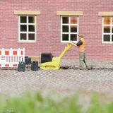 BUSCH H0 Action Set Profi an Rüttelplatte