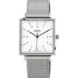 Dugena Herren-Armbanduhr Dessau Carrée, Quarz, Edelstahlgehäuse, Saphirglas, 5 bar