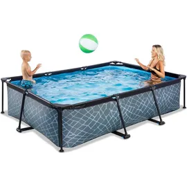EXIT TOYS Stone Pool 300 x 200 x 65 cm inkl. Filterpumpe