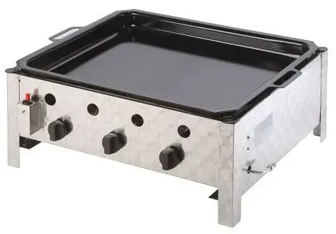 Meva Profi-Grill PELVIS mit emaillierter Pfanne