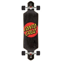 Santa Cruz Longboard »Classic Dot Drop Through - black« schwarz