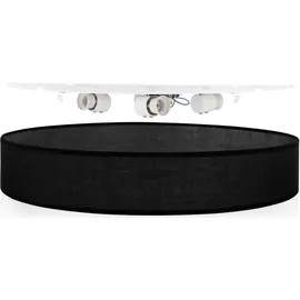 smartwares Deckenleuchte Textilschirm 60 cm Ø 4x E27 Metall IP20 Schwarz