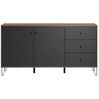 VCM ebuy24 Sideboard, Graphit, Holzwerkstoff, 183x76x40 cm, | Sideboards,