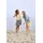 KIDS ONLY Sommerrock Stufenrock Floral Blau 140