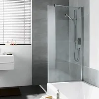 Kermi Diga Seitenwand verkürzt DITVD08017VAK 80x175cm, silber hochglanz, ESG klar