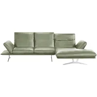 KOINOR Ecksofa Echtleder Francis ¦ grün ¦ Maße (cm): B: 314 H: 93 T: 159.0