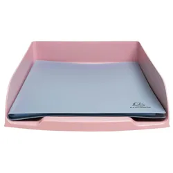 Exacompta 11171D 6x Briefablage Querformat Combo Styli, Kollektion AutentiK - Bonbonrosa