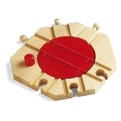 Ravensburger BRIO 33361, Eisenbahn-Drehscheibe, 0,3 Jahr(e), Rot