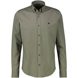 Lerros Langarmhemd LERROS "LERROS Oxfordhemd mit Stretchanteil", - nordic olive, - XL,