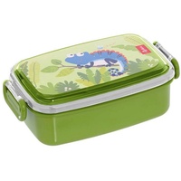 sigikid Lunchbox Lunchbox 18 x 9 x 5 cm, Material-Mix, (1-tlg), Spülmaschinengeeignet, Motiv-Deckel mit der Hand spülen grün