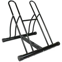 Baumarktplus Fahrradständer für 2 Fahrräder DUO Räder Fahrrad Ständer Rad schwarz Twin
