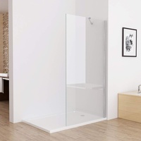 MIQU Walk in Dusche Duschwand Duschtrennwand Duschabtrennung 90 x 185 cm ESG NANO Glas SB90