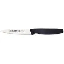 Giesser Gemüsemesser Glatt, Chrom-Molybdän-Edelstahl, Schwarz, 100mm Klingenlänge, 200mm Länge