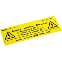 nVent Thermal Kennzeichnungsaufkleber -Elektrisch beheizt- LAB-ETL-DE/FR/IT