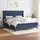 vidaXL Boxspringbett mit Matratze Blau 160x200 cm Stoff