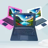 Bigmachine Laptop Computer Mini 10 Zoll Quad Core Powered by Android 12 Netbook 64GB Kleiner mit WiFi Webcam Bluetooth, Lademaus enthalten geeignet für Kinder und Studenten 4 Farboptionen (Schwarz)