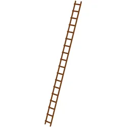 Günzburger Steigtechnik Dachleiter Holz 18 Sprossen - 033124