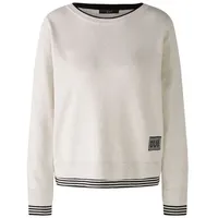 Oui Pullover LEEZA reine Baumwolle lässig geschnitten Uni |
