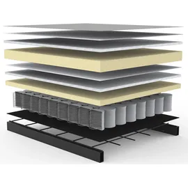 Innovation Living Hocker Cornila Polyester 75 x 45 x 75 cm Grau
