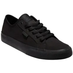Slipper DC SHOES "Manual", Gr. 9(42), schwarz, Obermaterial: Textil (Baumwolle) / Futter: Textil / Außensohle: Gummi, Schuhe