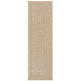 vidaXL Teppich ZIZUR 80x250 cm Jute-Optik Indoor und Outdoor