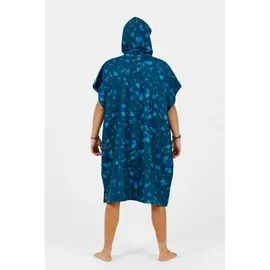 After essentials Regenponcho Blau Einheitsgröße