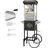 Vevor Popcornmaschine Popcornautomat mit Wagen 850 W Popcorngerät, 8 oz Kessel für 48 Tassen pro Ladung, Popcornmaschine mit gehärtetem Glas inkl. 4 Schaufeln Kino-Stil Restaurant Schwarz
