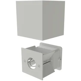 ledscom.de Wandleuchte CUBEL Aluminium 10,0 cm inkl. LED Lampe 501lm weiß