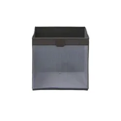 Aufbewahrungsbox faltbar , schwarz , Polyester, Karton, Karton/Papier , Maße (cm): B: 30 H: 30 T: 30