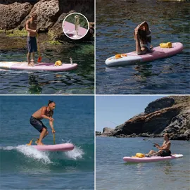 huiike Stand Up Paddling Board 305 x 84 x 15 cm Rosa