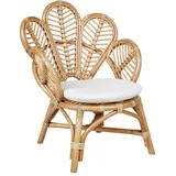 Beliani Beliani, Kinderstuhl Rattan natürlich Pfauform FLORENTINE II