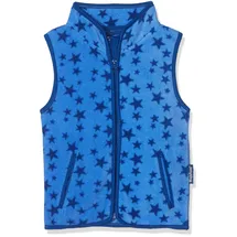 Playshoes Fleece Weste Unisex Kinder Outdoor-Oberteil, blau Sterne, 86