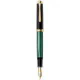 Pelikan Souverän M1000 Kolbenfüller schwarz/grün/gold M (mittel),