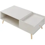 [en.casa] Hallevil Weiß Spanplatte 106 x 59 x 44 cm