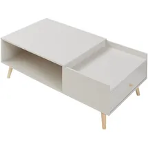 [en.casa] Hallevil Weiß Spanplatte 106 x 59 x 44 cm