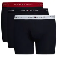 Tommy Hilfiger 3P BOXER BRIEF WB Schwarz/Rot Baumwolle Medium Herren