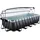EXIT TOYS Black Leather Pool Set 540 x 250 x 122 cm inkl. Sandfilterpumpe und Abdeckung