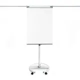 Master of Boards Mobiles Flipchart Shark Premium Rollenfuss 2 Papierhalter Höhenverstellbar
