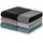 Möve Brooklyn Uni Handtuch 50 x 100 cm schwarz