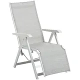 Kettler Basic Plus Relaxsessel 59 x 59 x 108 cm weiß/hellgrau