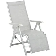 Kettler Basic Plus Relaxsessel 59 x 59 x 108 cm weiß/hellgrau
