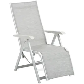 Kettler Basic Plus Relaxsessel 59 x 59 x 108 cm weiß/hellgrau