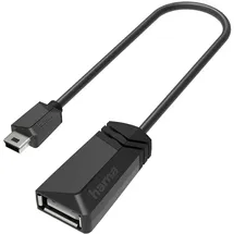 Hama Mini-USB-OTG-Adapter auf USB-A Schwarz