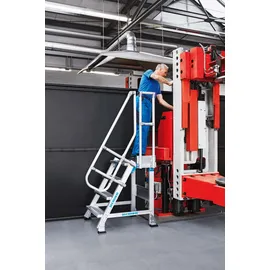 ZARGES Treppenpodest 60° 1000 cm 4 Stufen Metall