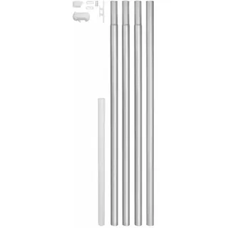 GAH Alberts Fahnenmast Zylindrische Form Aluminium zum Einbetonieren Ø 5 cm x 620 cm