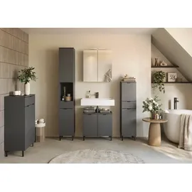 Germania Arcena Midischrank 30 x 120 x 34 cm Graphit