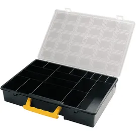 Artplast Kleinteilemagazin Polypropylen 36x25x6 cm schwarz