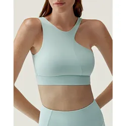 Chloe Born Living Yoga Damen-Sport-BH mit mittlerem Halt helles Himmelblau L